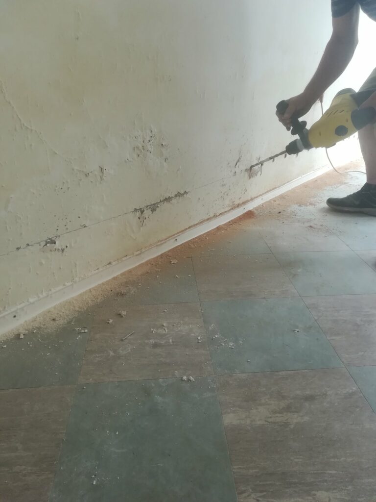 vízszivárgás megszüntetése, utólagos falszigetelés