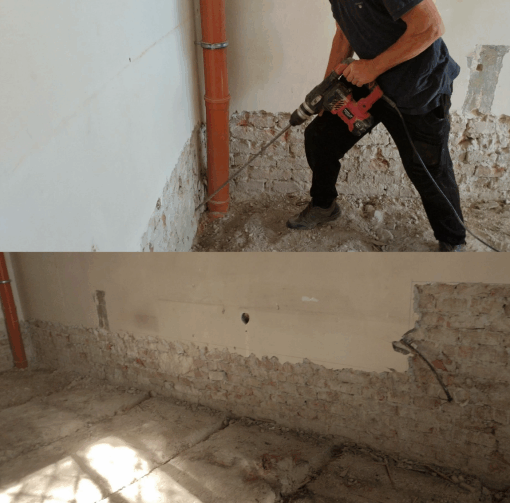 Andrássy-palota, injektálás és vízszigetelés - 2. ütem