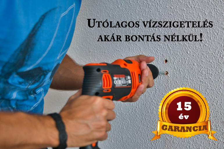 utólagos vízszigetelés, injektálás